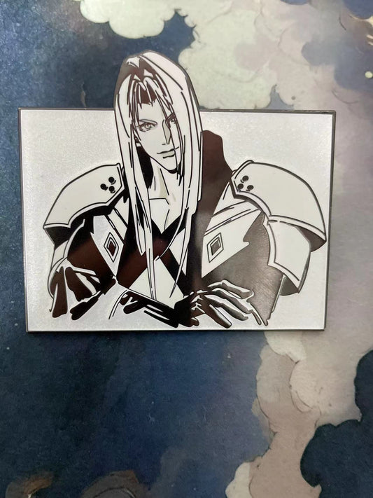 Final Fantasy VII Sephiroth & Cloud hard soft Enamel Pin 