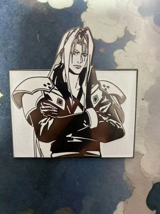 Final Fantasy VII Sephiroth & Cloud hard  Enamel Pin