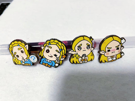 Zelda and link  Enamel Pins