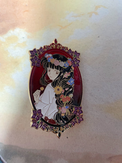 Inuyasha Kikyo Enamel Pins– Limited Edition Collectible Anime pin