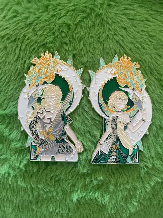 Legend of Zelda soft enamel Pins(2pcs)– Limited Edition Collector's Item