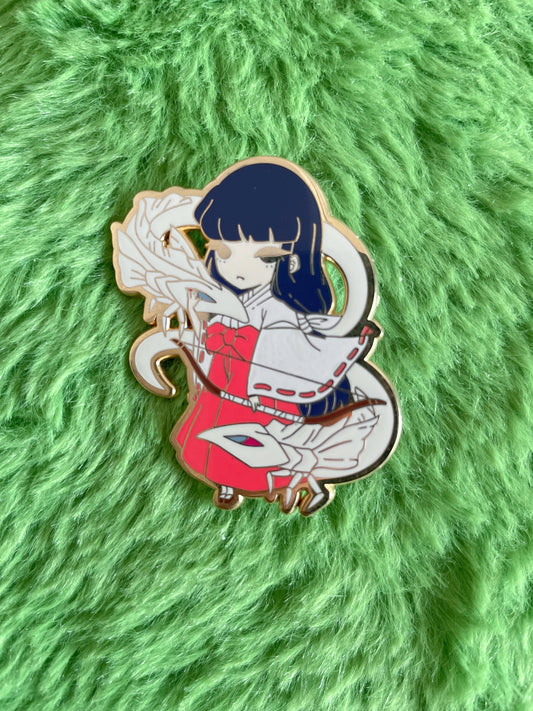 Kikyo Enamel Pin– Inuyasha Anime Enamel Pin | Limited Edition Collectible
