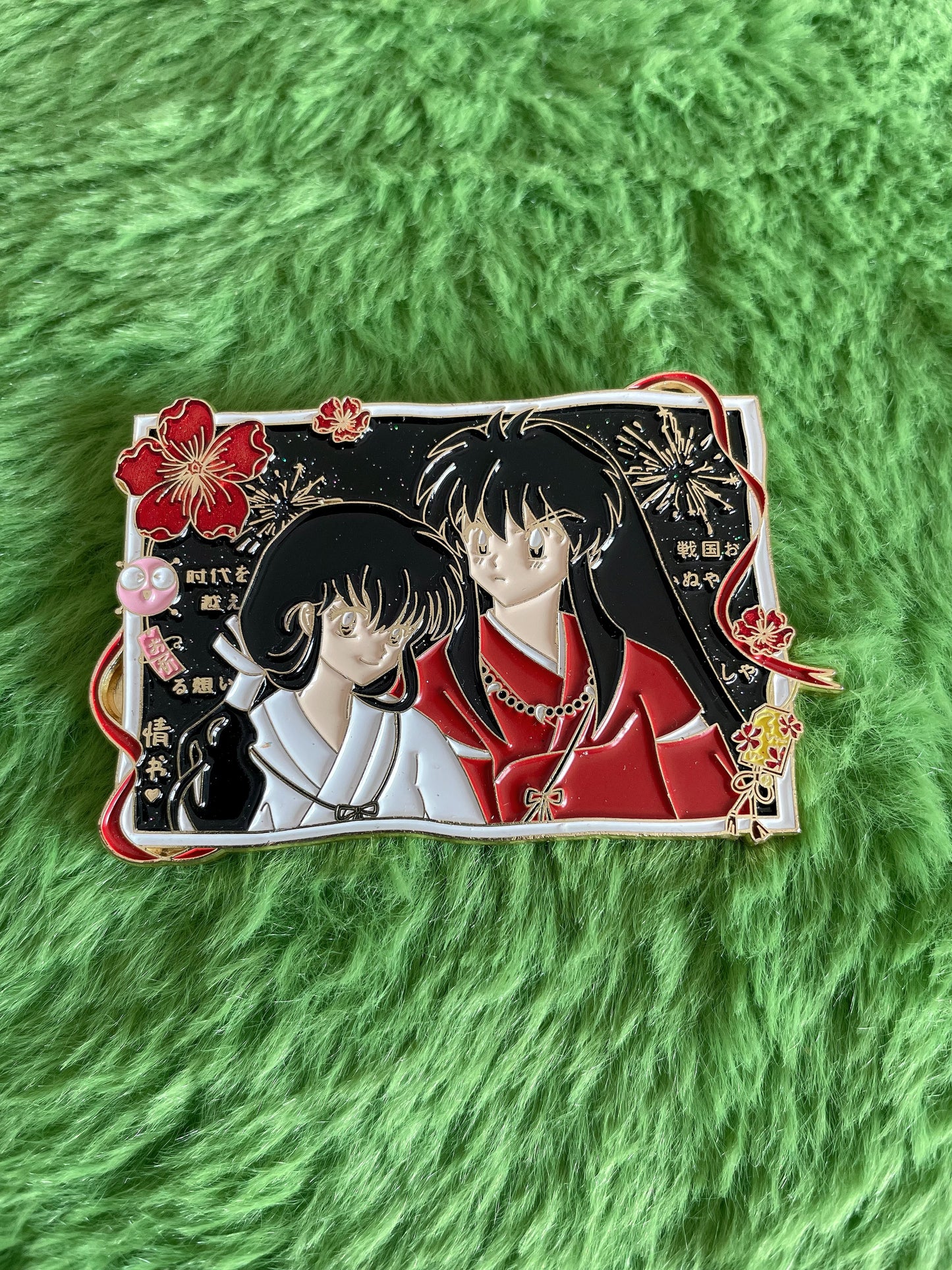 kikyo and inuyasha Enamel Pins– Inuyasha Anime Enamel Pin | Limited Edition Collectible
