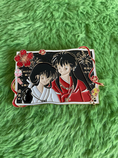 kikyo and inuyasha Enamel Pins– Inuyasha Anime Enamel Pin | Limited Edition Collectible