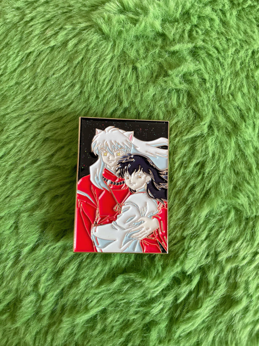Kikyo and inuyasha Enamel Pins– Inuyasha Anime Enamel Pin | Limited Edition Collectible