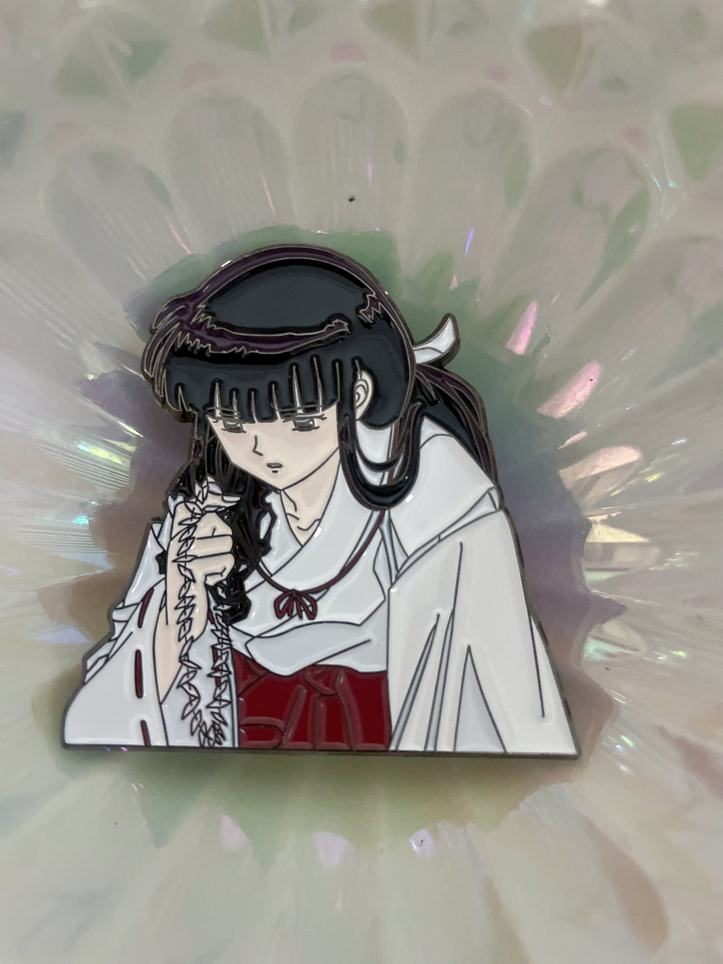 kikyo Enamel Pin– Inuyasha Anime Enamel Pin | Limited Edition Collectible