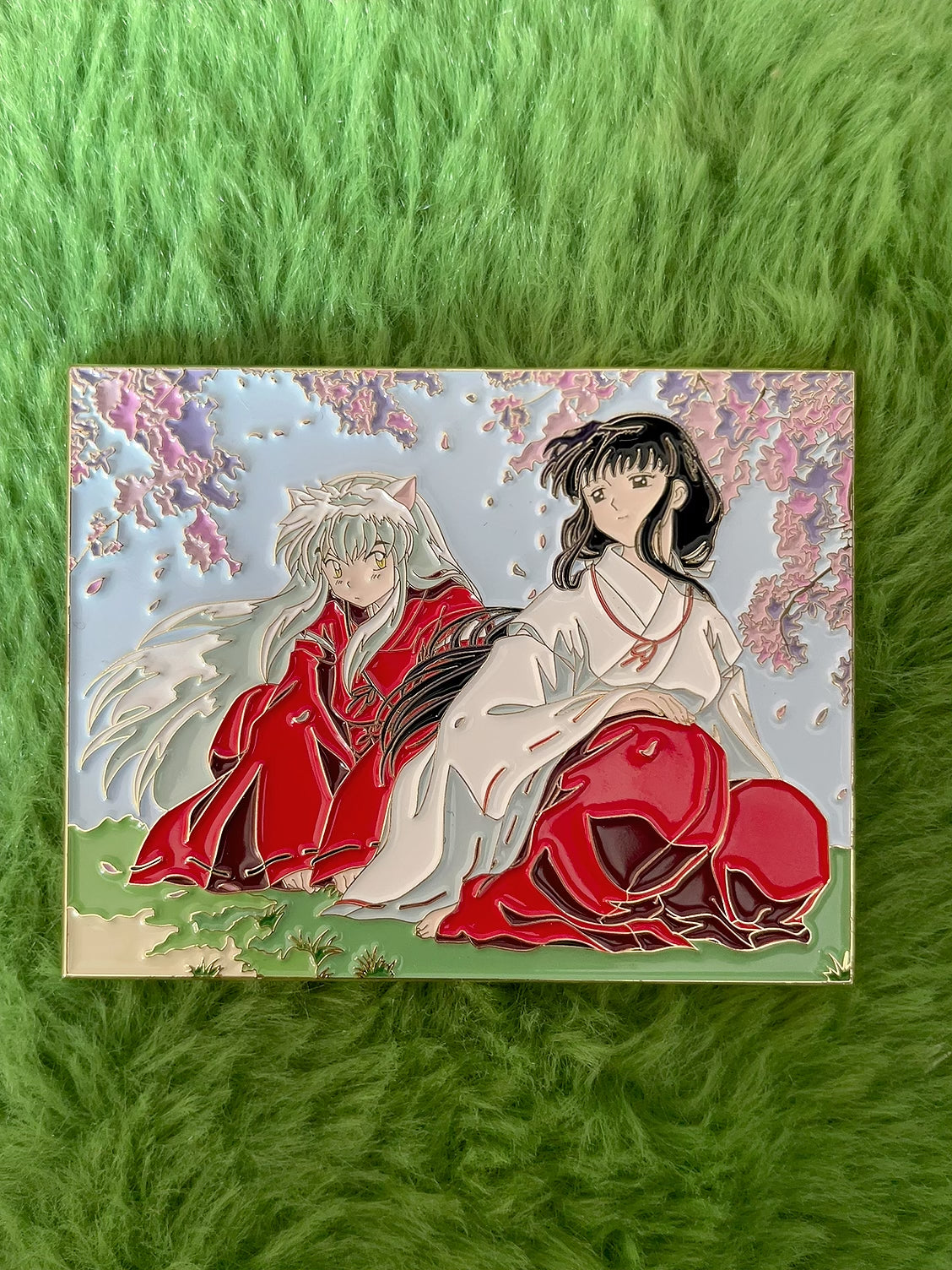 kikyo and inuyasha Enamel Pin– Inuyasha Anime Enamel Pin | Limited Edition Collectible