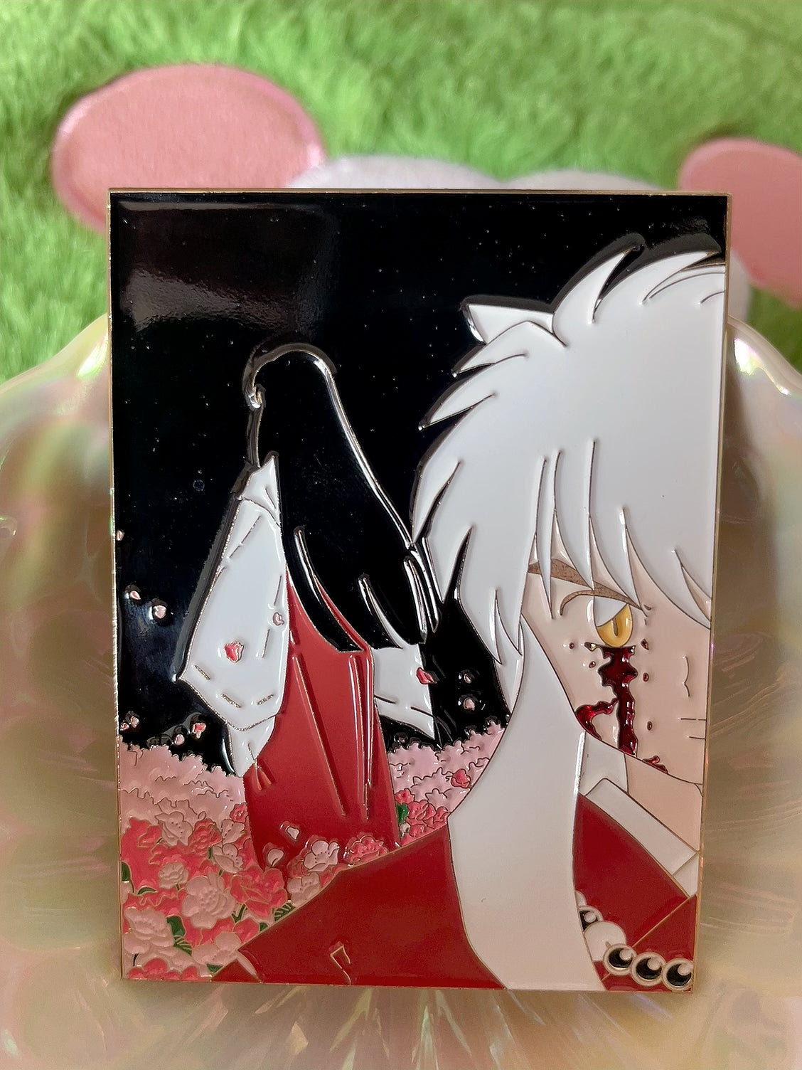kikyo and inuyasha  Enamel Pin– Inuyasha Anime Enamel Pin | Limited Edition Collectible