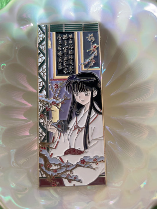 kikyo Enamel Pin– Inuyasha Anime Enamel Pin | Limited Edition Collectible