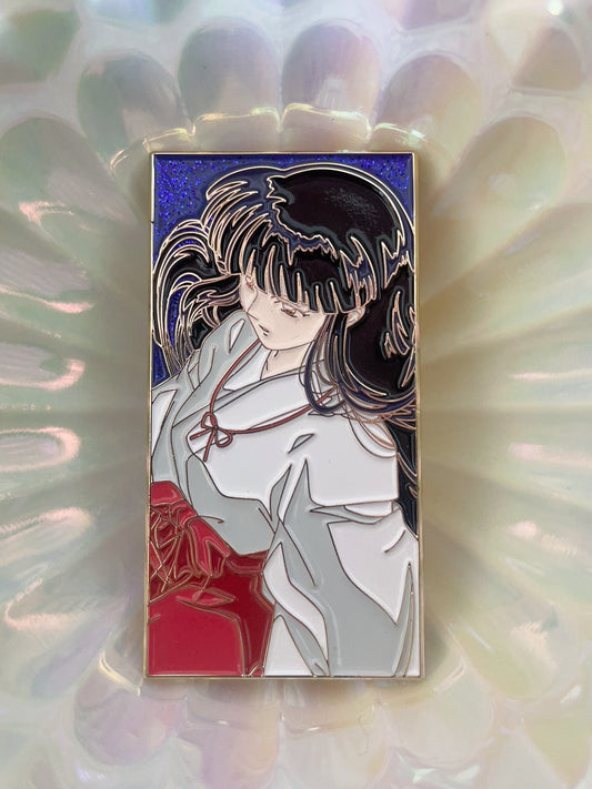 kikyo and inuyasha Enamel Pin– Inuyasha Anime Enamel Pin | Limited Edition Collectible