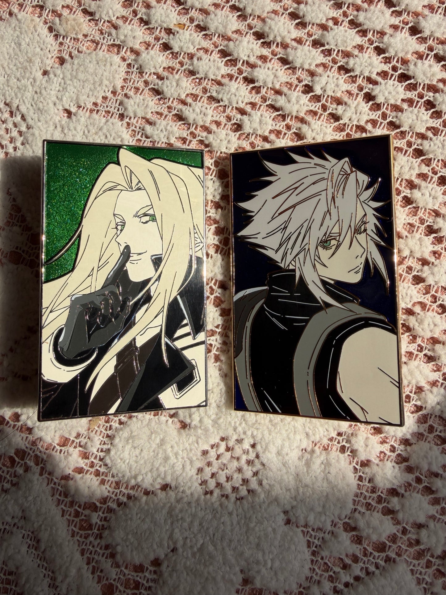 Final Fantasy VII Sephiroth hard  Enamel Pins(2pcs) | Limited Edition Collectible