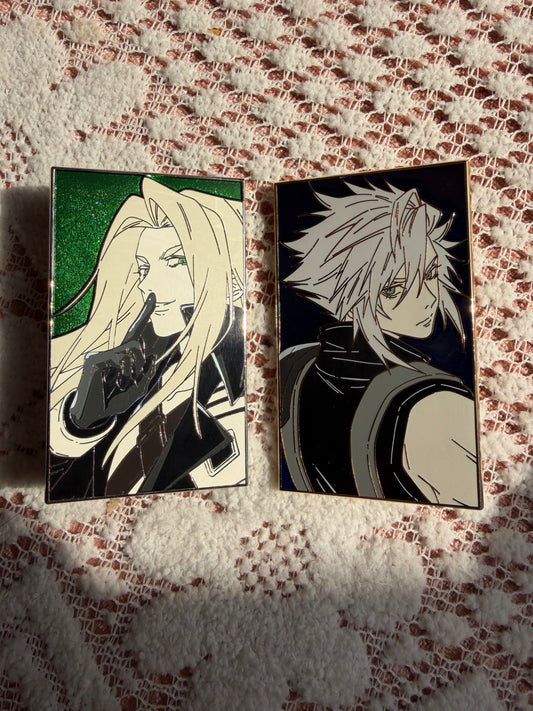 Final Fantasy VII Sephiroth hard  Enamel Pins(2pcs) | Limited Edition Collectible