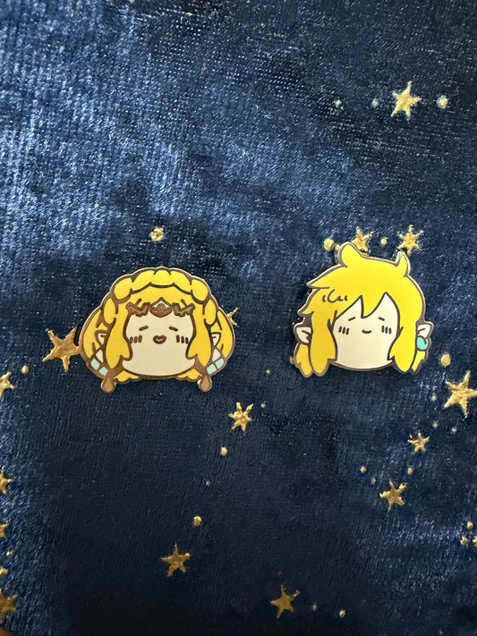 Brand New-Legend of Zelda hard enamel Pins(2pcs)– Limited Edition Collector's Item