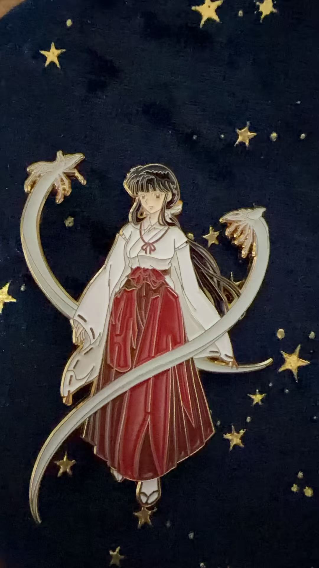 kikyo Enamel Pin– Inuyasha Anime Enamel Pin | Limited Edition Collectible