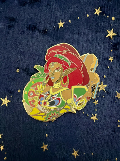 Gerudo Urbosa Enamel Pin – Zelda Inspired Hard Enamel Collectible