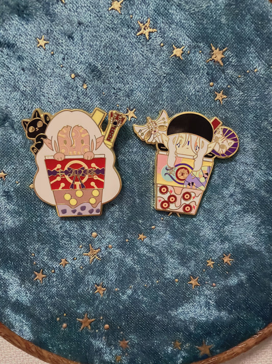 Mononoke Medicine Seller Hard Enamel Pins(2pcs) – Limited Edition Anime Collectible