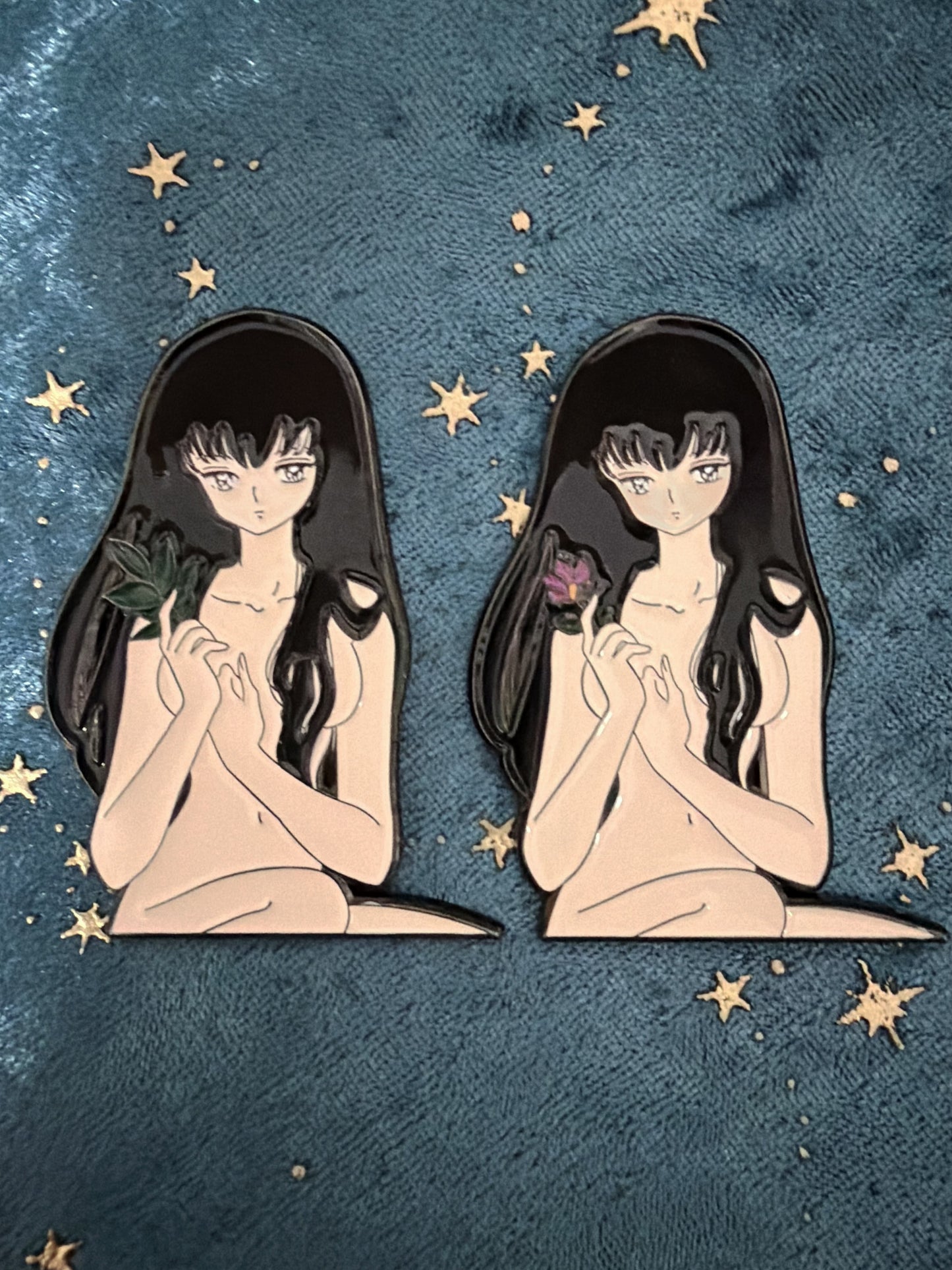 Inuyasha kikyo  Enamel Pins （2pcs）– Rare Limited Edition for Collectors