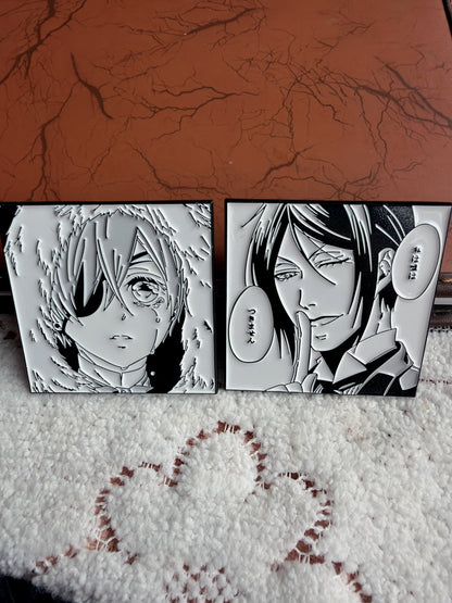 Black Butler enamel pins(2pcs)