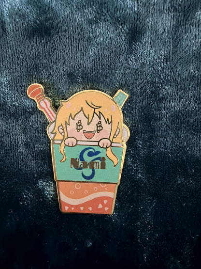 One Piece Enamel Pin – Luffy Zoro Anime Pin
