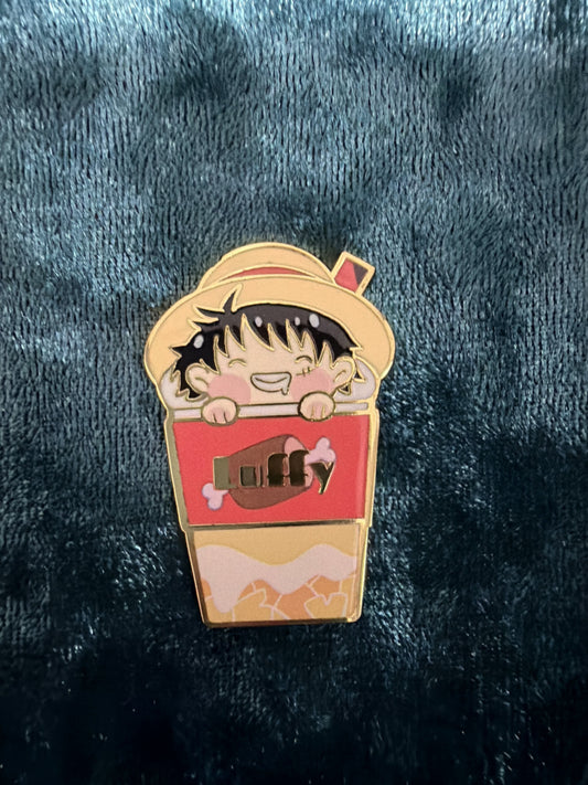 One Piece Enamel Pin – Luffy Zoro Anime Pin