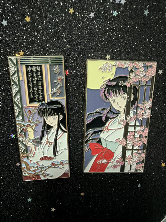 Inuyasha kikyo  Enamel Pins(2pcs)