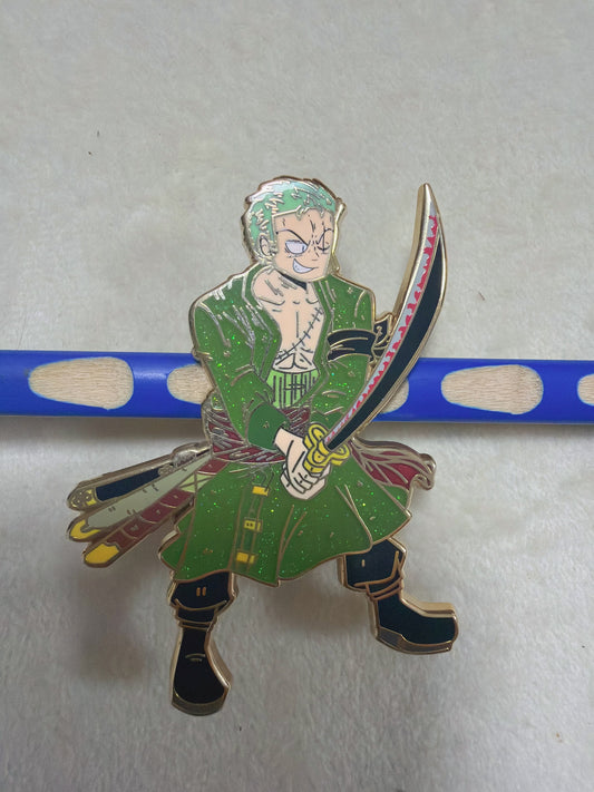 Roronoa Zoro Hard Enamel Pin | One Piece Anime Pin