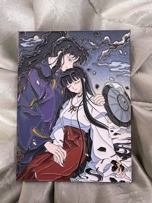 Naraku and kikyo  soft  enamel Pin | Inuyasha Anime Pin