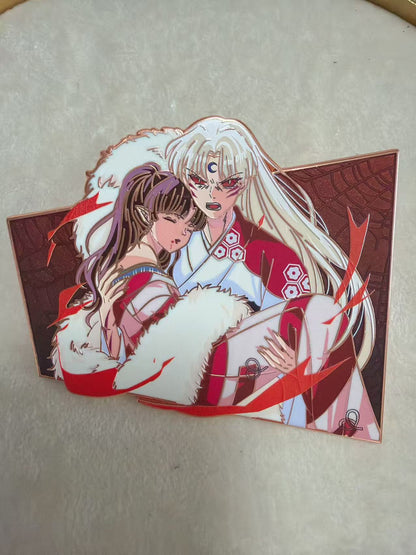 Sesshomaru and Rin hard enamel Pin – Inuyasha Rare Limited Edition for Collectors