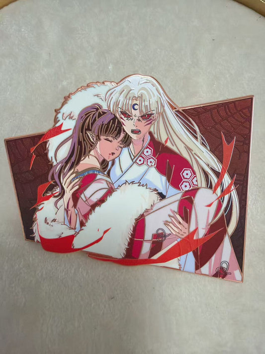 Sesshomaru and Kagura  hard enamel Pin – Inuyasha Rare Limited Edition for Collectors