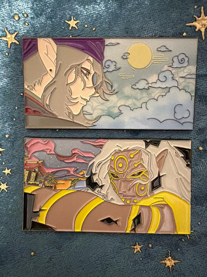 （reserved）Mononoke Medicine Seller  Enamel Pins(2pcs) – Limited Edition Anime Collectible
