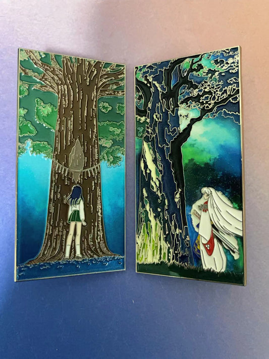 Kagome & Sesshomaru  Enamel Pins（2pcs） – Rare Limited Edition for Collectors