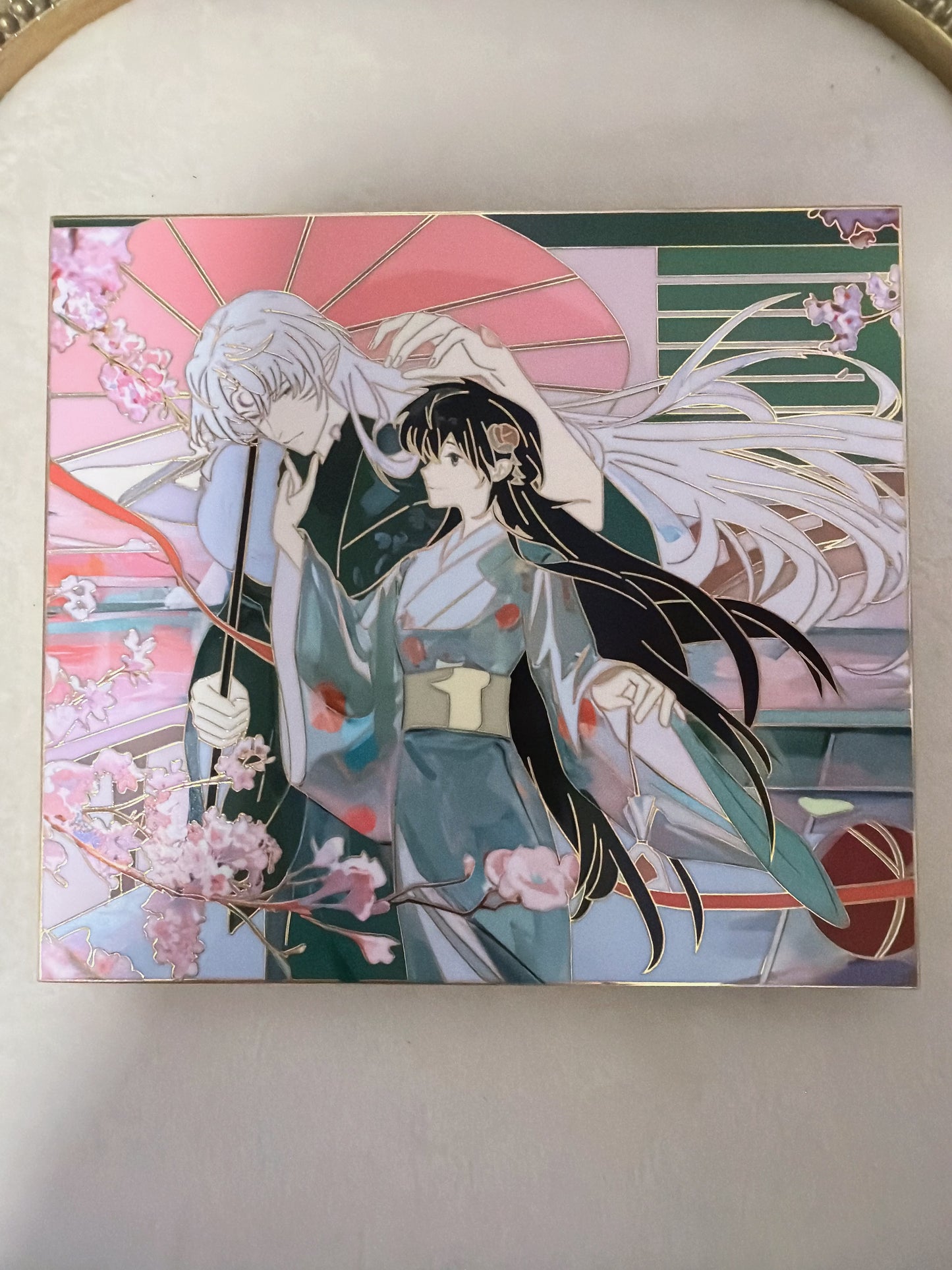 Sesshomaru and Rin hard enamel Pin – Inuyasha Rare Limited Edition for Collectors