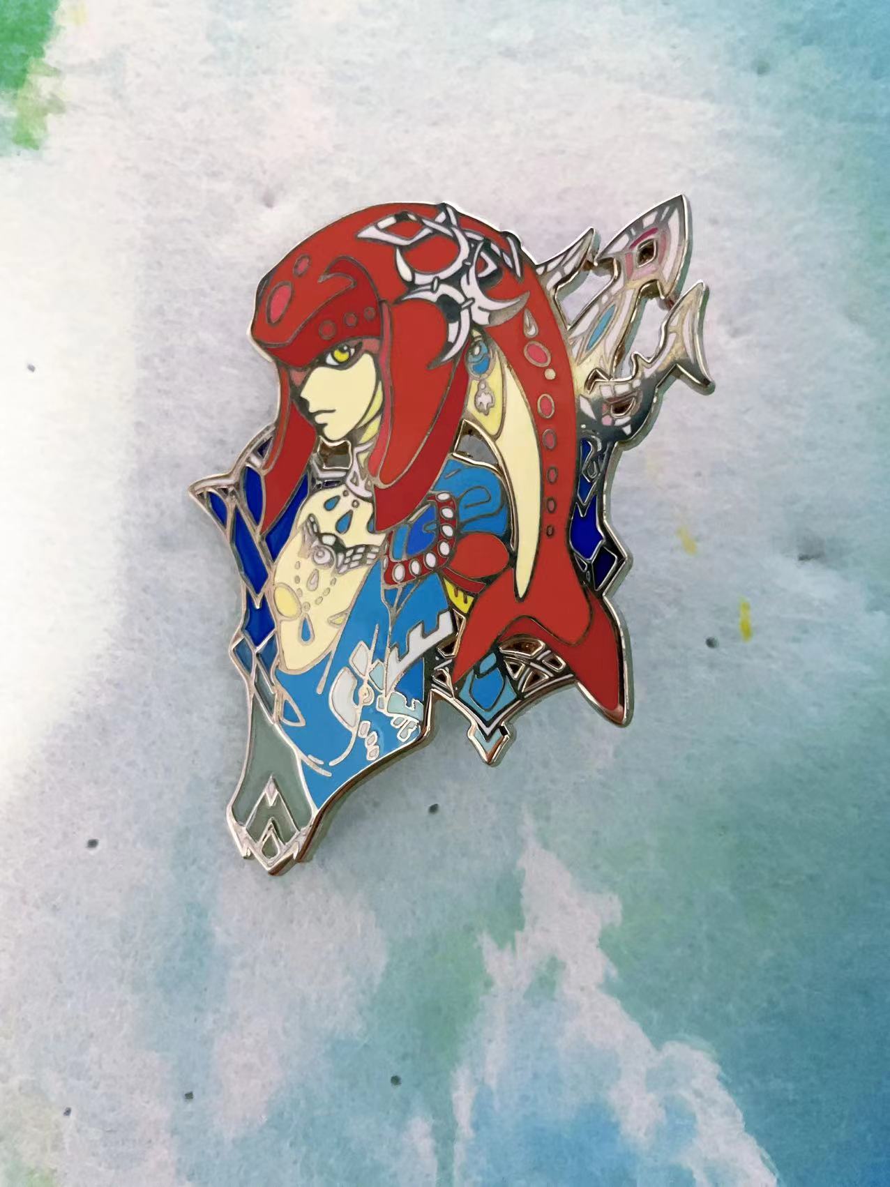 Zelda Mipha hard Enamel Pins 