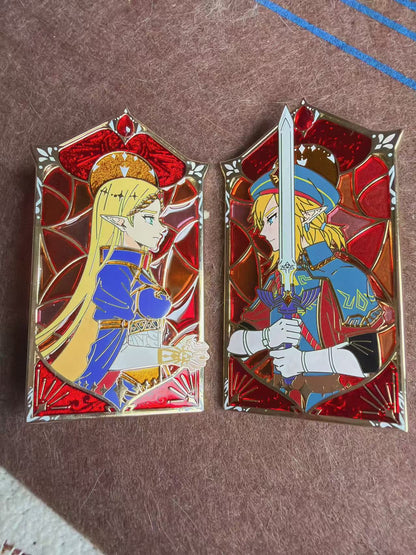 Legend of Zelda  hard  enamel Pins(2pcs)