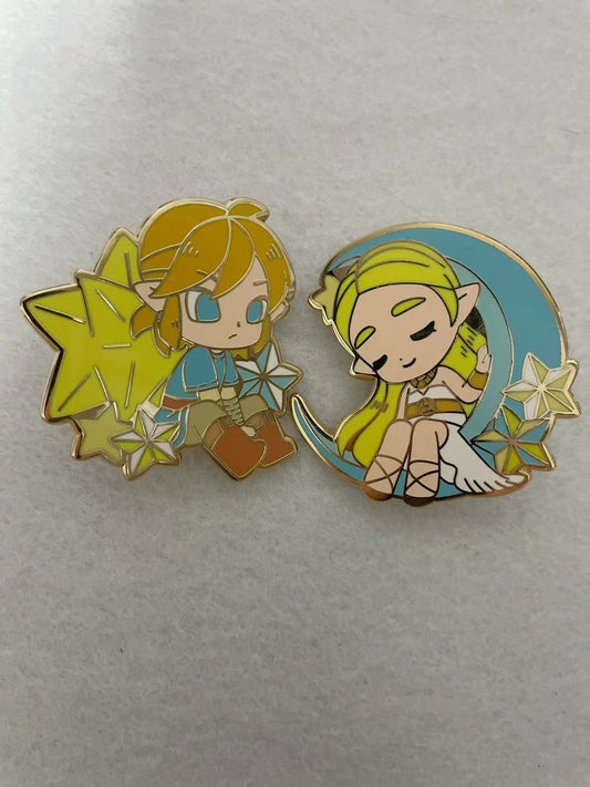 Zelda Enamel Pins(2pcs) – Limited Edition Collector's Item