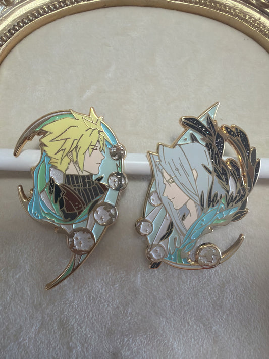 Final Fantasy VII  hard  Enamel Pins(2pcs)