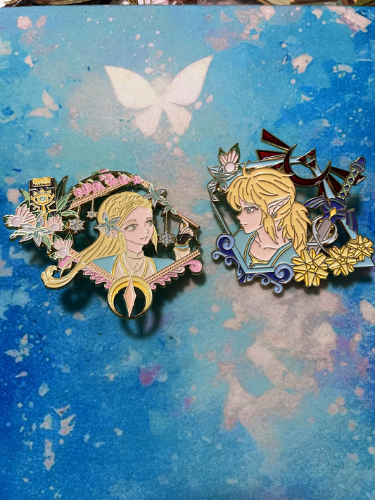 The Legend of Zelda soft enamel pins（2pcs）