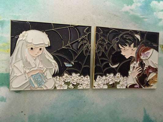 Kanna and kagure Enamel Pins(2pcs) – Inuyasha Limited Edition Collectible