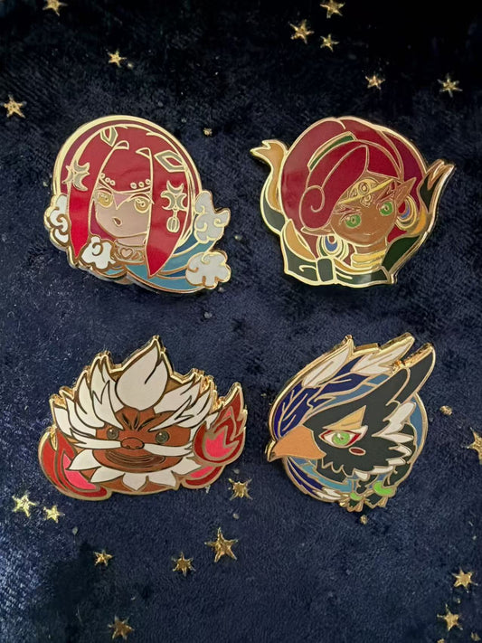 The Legend of Zelda: Four Champions Pins(4pcs)
