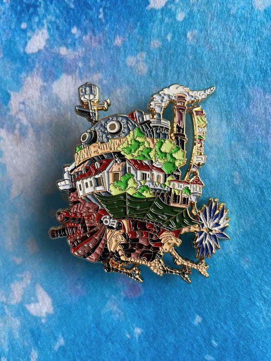 studio Ghibli Howl’s Moving Castle enamel pins