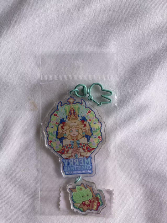 (Brand New)Zelda and link Acrylic Keychain