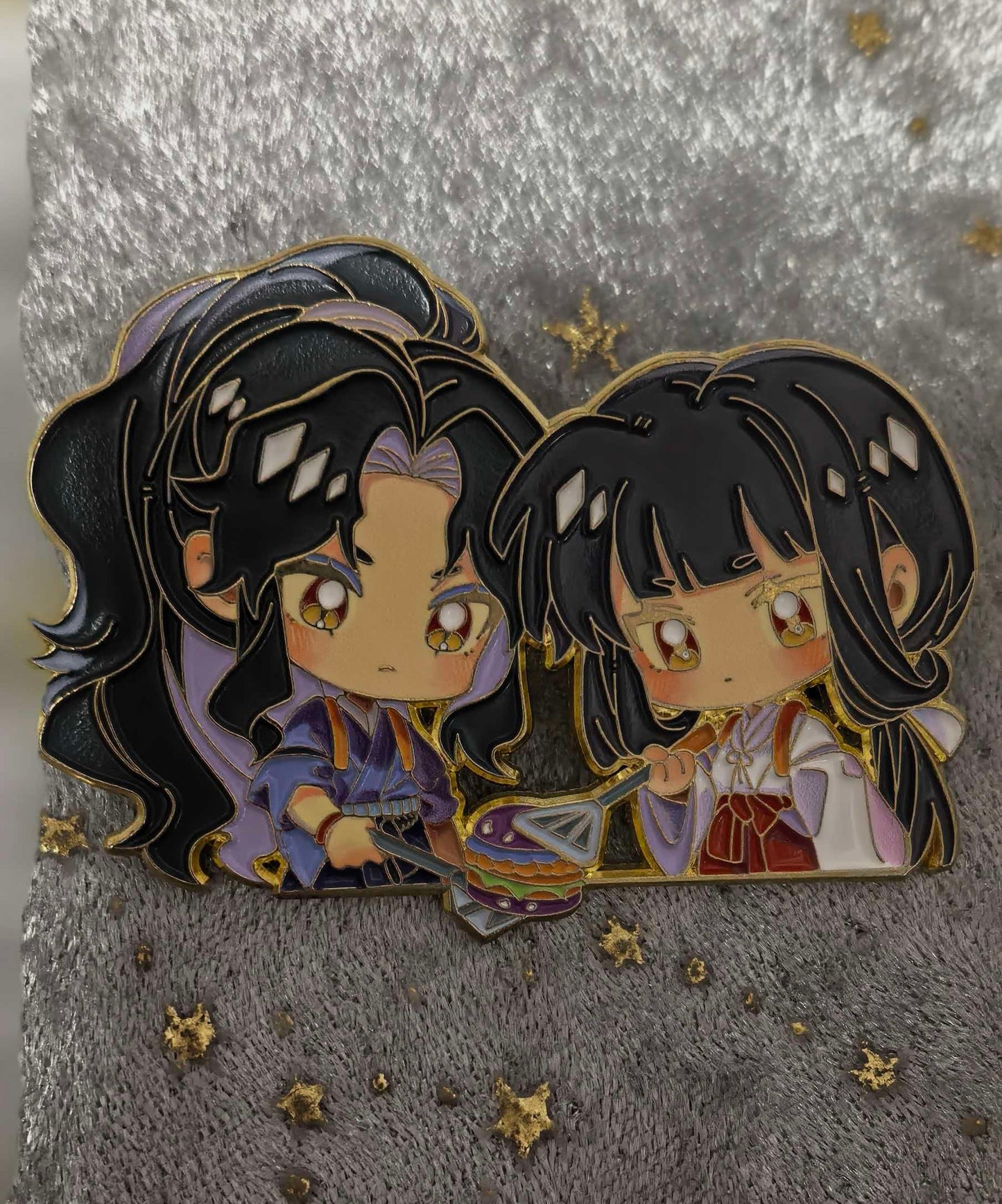 Naraku and kikyo  soft  enamel Pin | Inuyasha Anime Pin