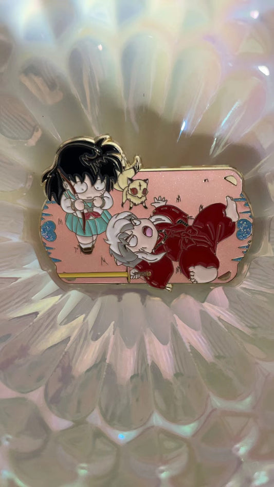 Inuyasha and  Kagome  Enamel Pins–