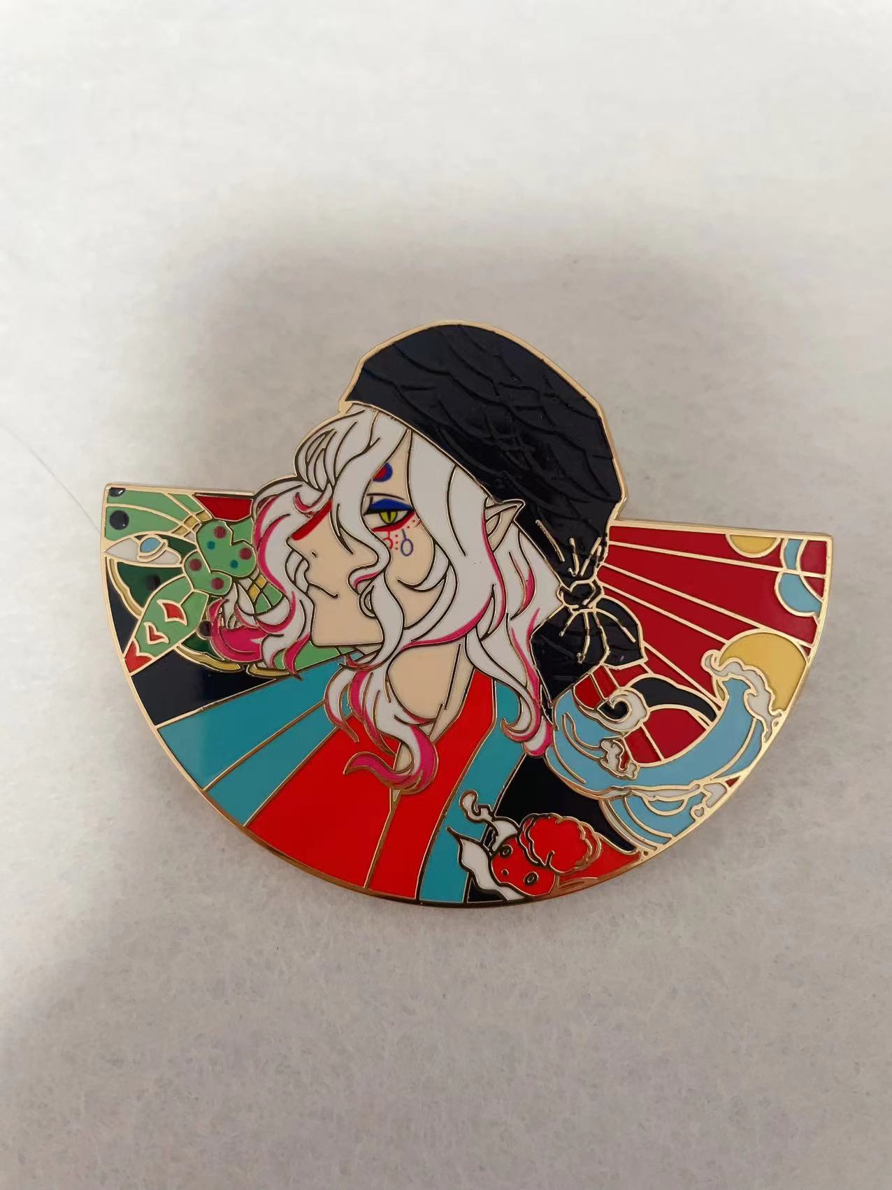Mononoke Medicine Seller Hard Enamel Pin – Anime Collectible
