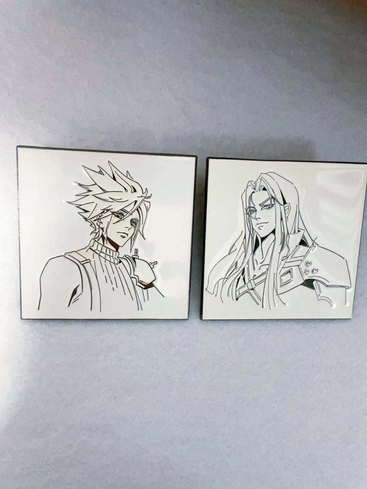 Final Fantasy VII Sephiroth & Cloud hard  Enamel Pin | Limited Edition Collectible