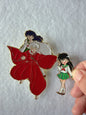 Inuyasha kagome Enamel Pins(2pcs)– Rare Limited Edition for Collectors