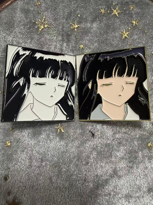 Inuyasha kikyo  enamel Pins(2pcs) – Rare Limited Edition for Collectors