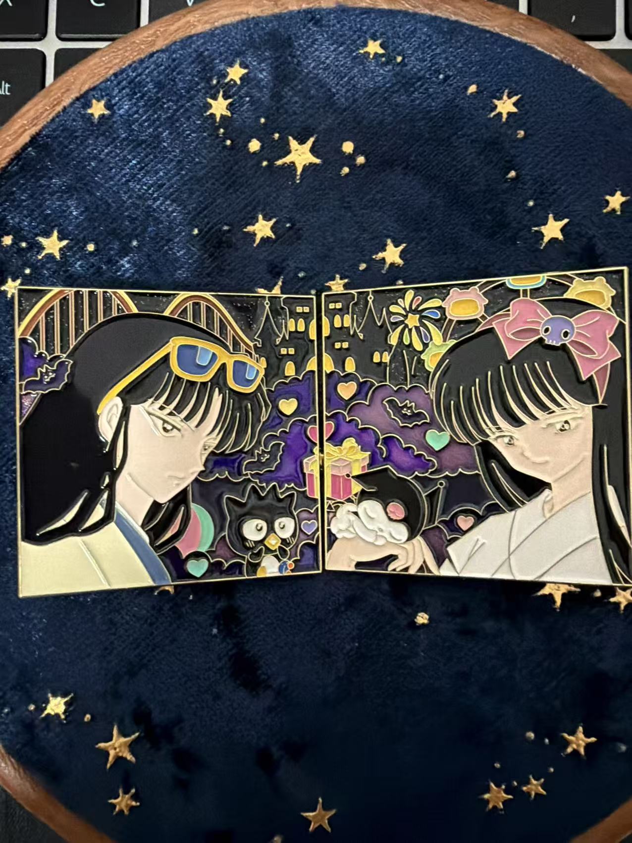 kikyo+Naraku   Enamel Pins(2pcs) Inuyasha Anime Pin