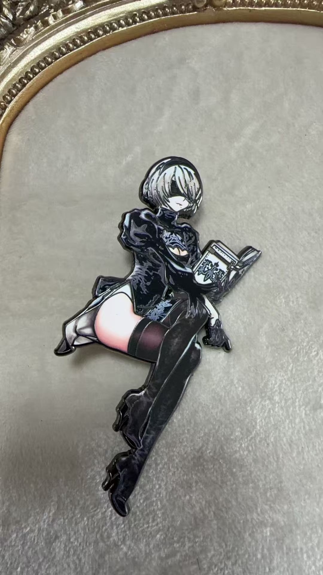 NieR Automata Pin | 2B YoRHa Hard Enamel Pin | Anime Game Collectible | JRPG Gift for NieR Fans
