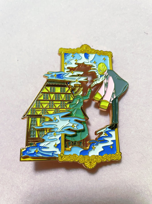 studio Ghibli Howl’s Moving Castle enamel pins